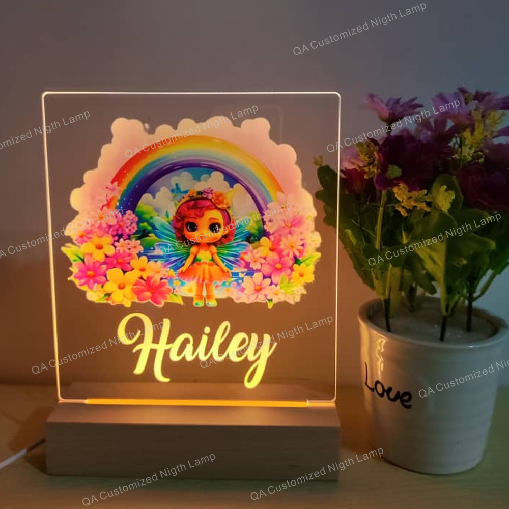 Personalized Princess Night Light Baby Night Light Custom Name Acrylic Night Lamp for Kids