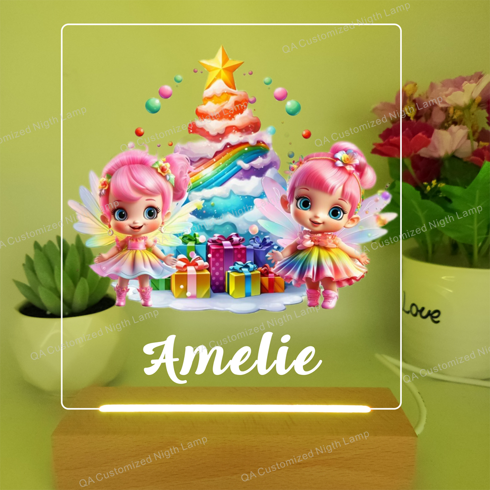 Personalized Princess Night Light Baby Night Light Custom Name Acrylic Night Lamp for Kids