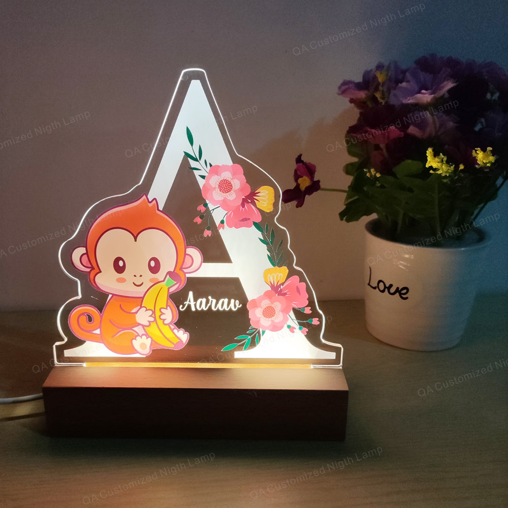 Custom Name Acrylic Night Lamp Personal Kids Name Night Light Birthday Gift for Kids Children Home Bedroom Decoration