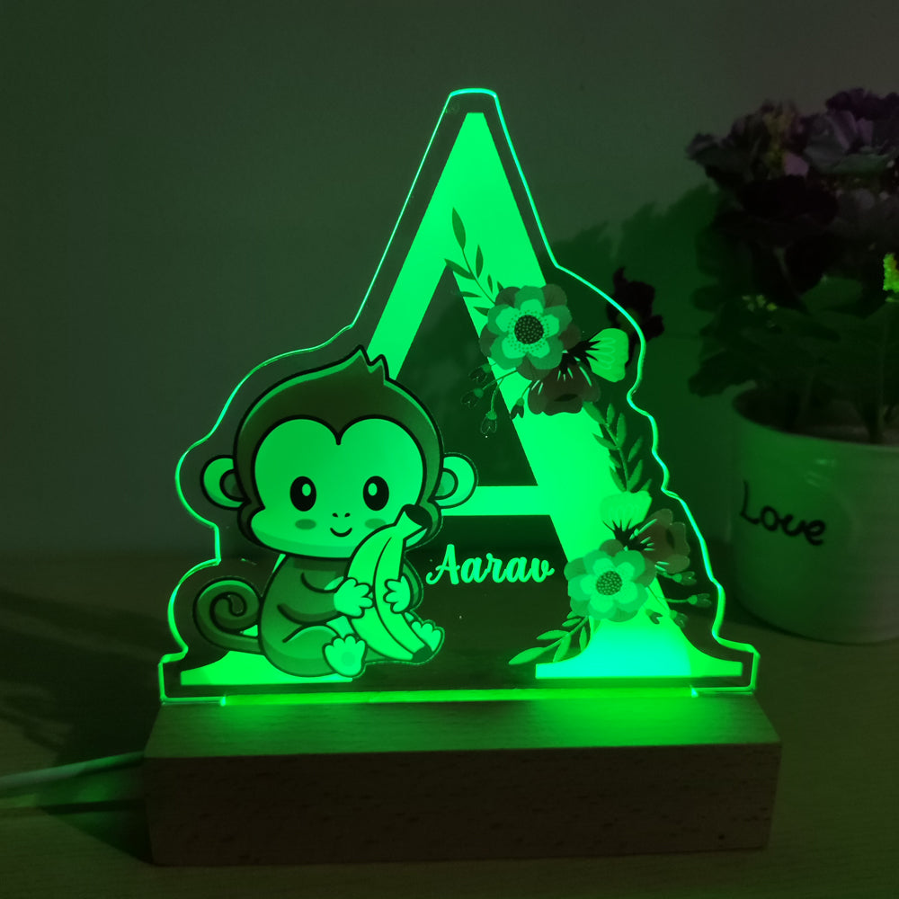 Custom Name Acrylic Night Lamp Personal Kids Name Night Light Birthday Gift for Kids Children Home Bedroom Decoration