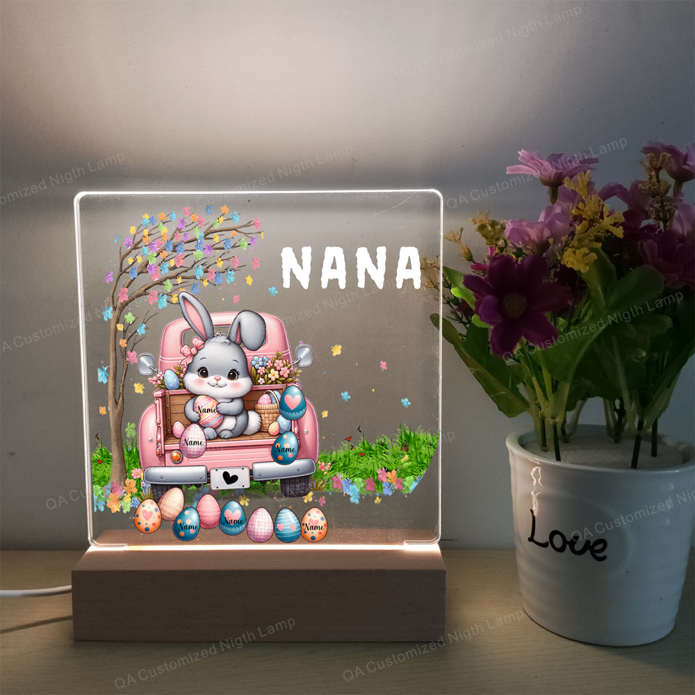 Personalized Name Acrylic Night Light Custom Name Nursery Decor Night Lamps Birthday Gift