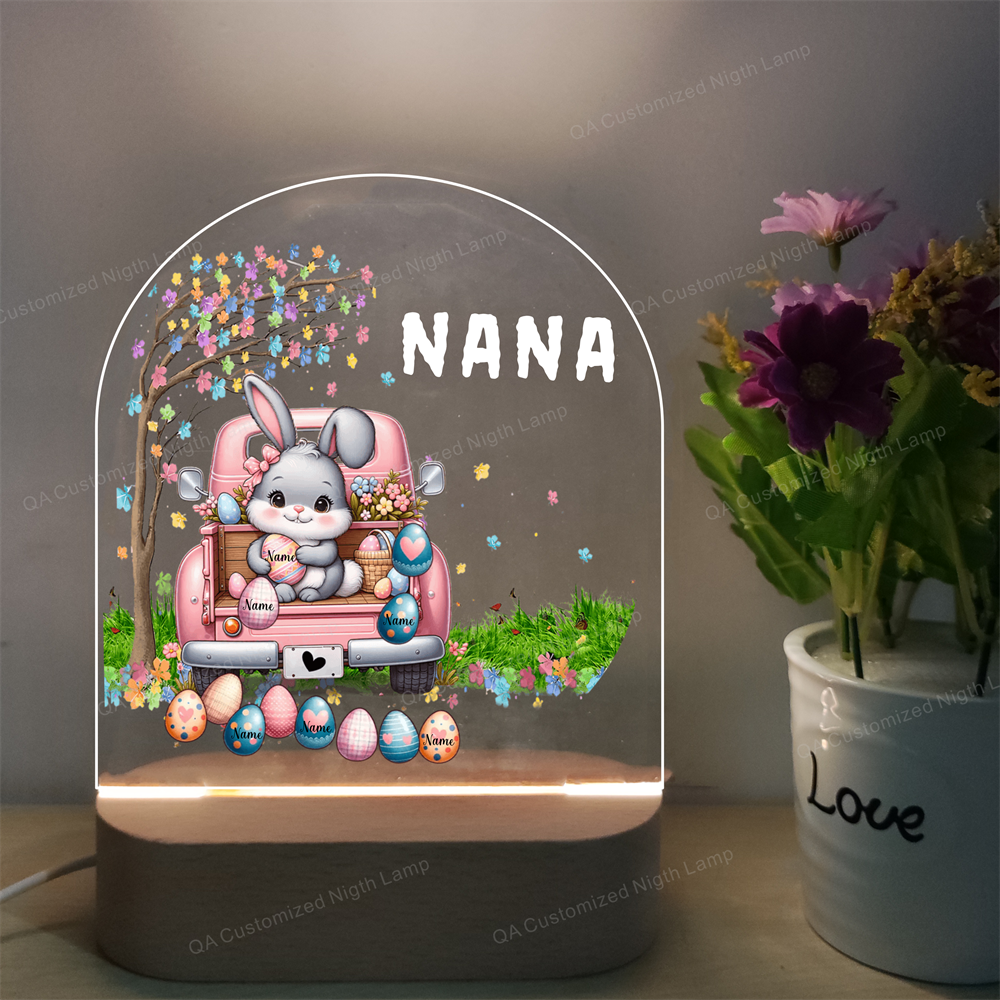 Personalized Name Acrylic Night Light Custom Name Nursery Decor Night Lamps Birthday Gift