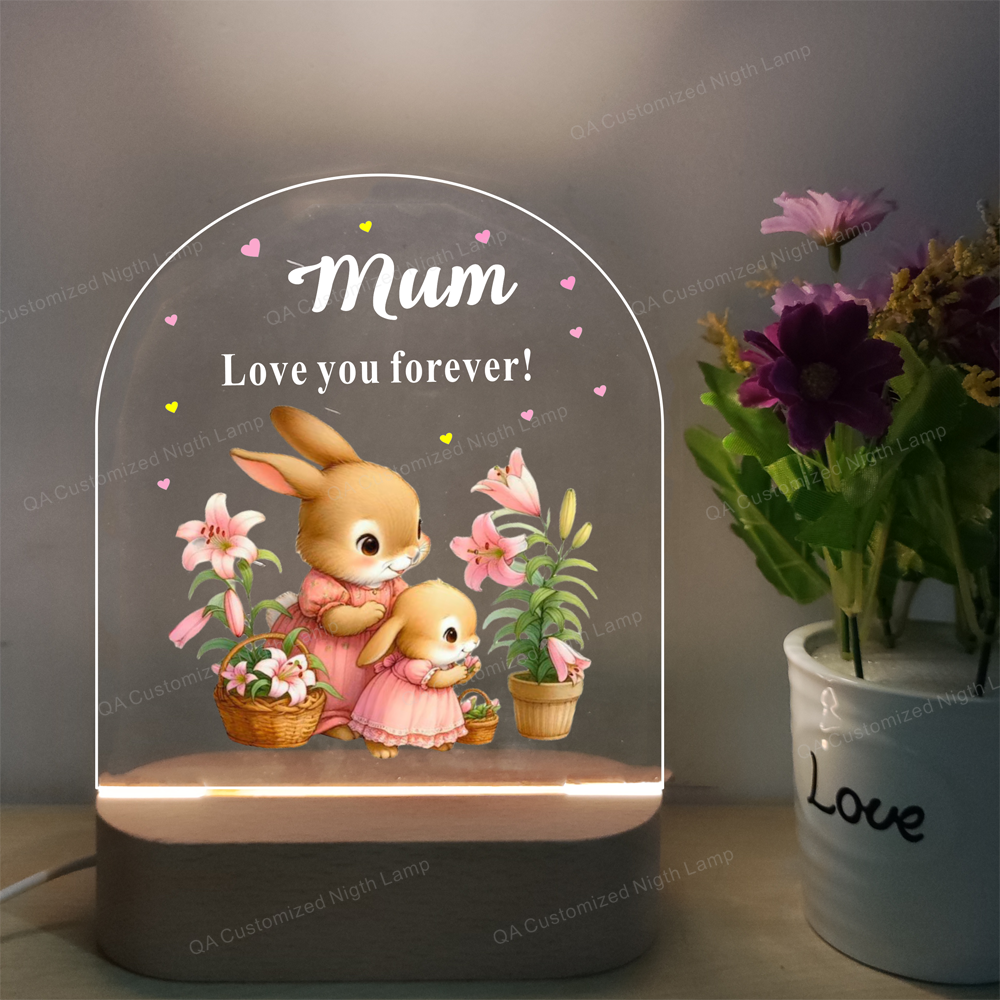 Personalized Mother’s Day Gift For Mom From Custom Acrylic Night Light Meaningful Birthday Christmas Present Gift