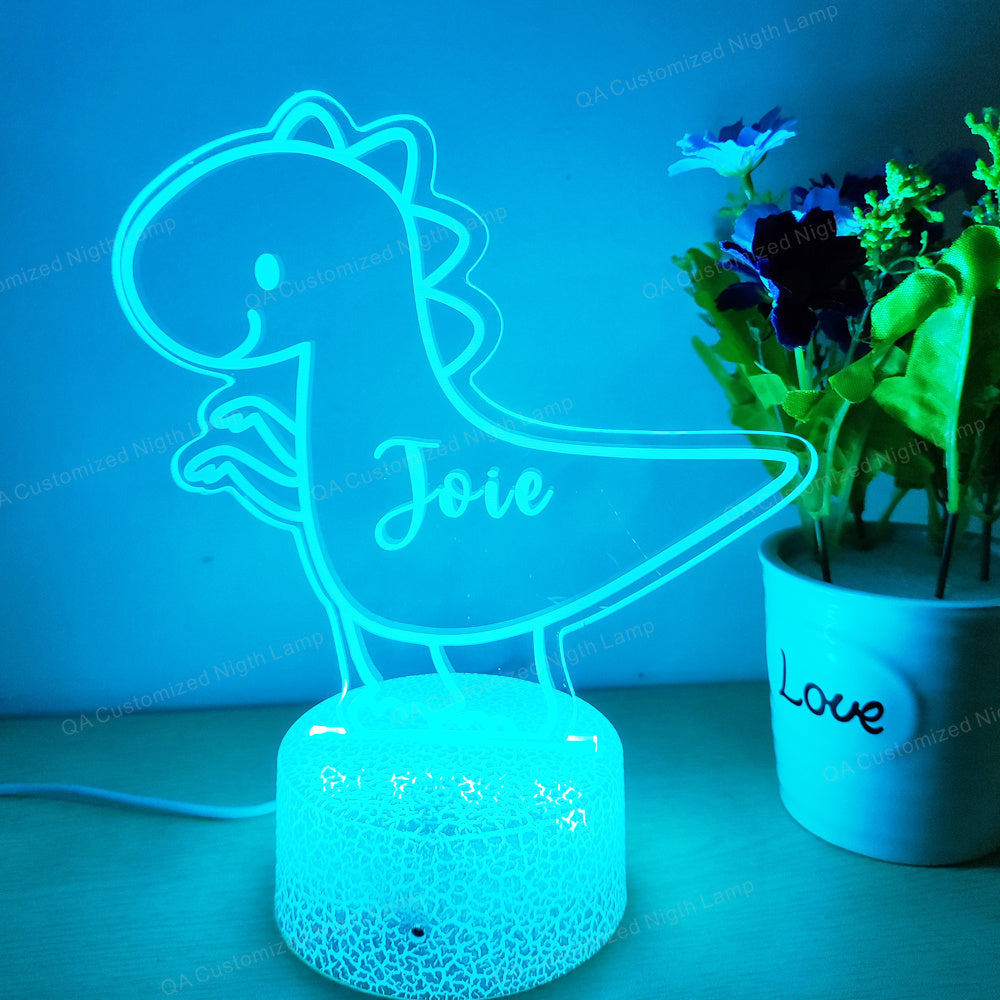 Personalized with your name kids acrylic night light for kids bedroom decor birthday Gift for Girls or Boys