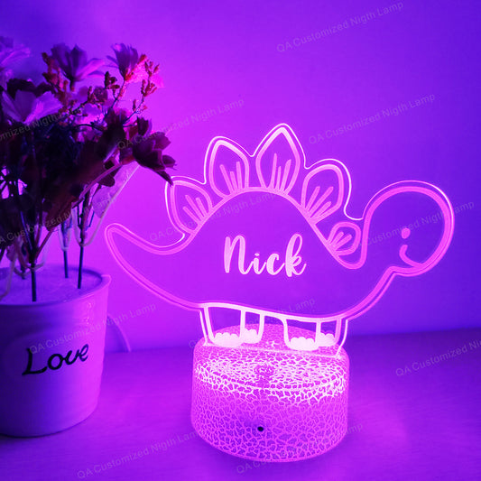 Personalized with your name kids acrylic night light for kids bedroom decor birthday Gift for Girls or Boys