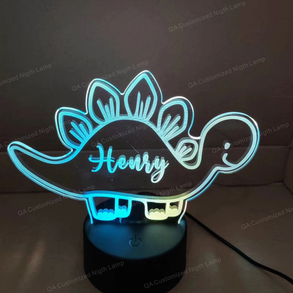 Personalized with your name kids acrylic night light for kids bedroom decor birthday Gift for Girls or Boys