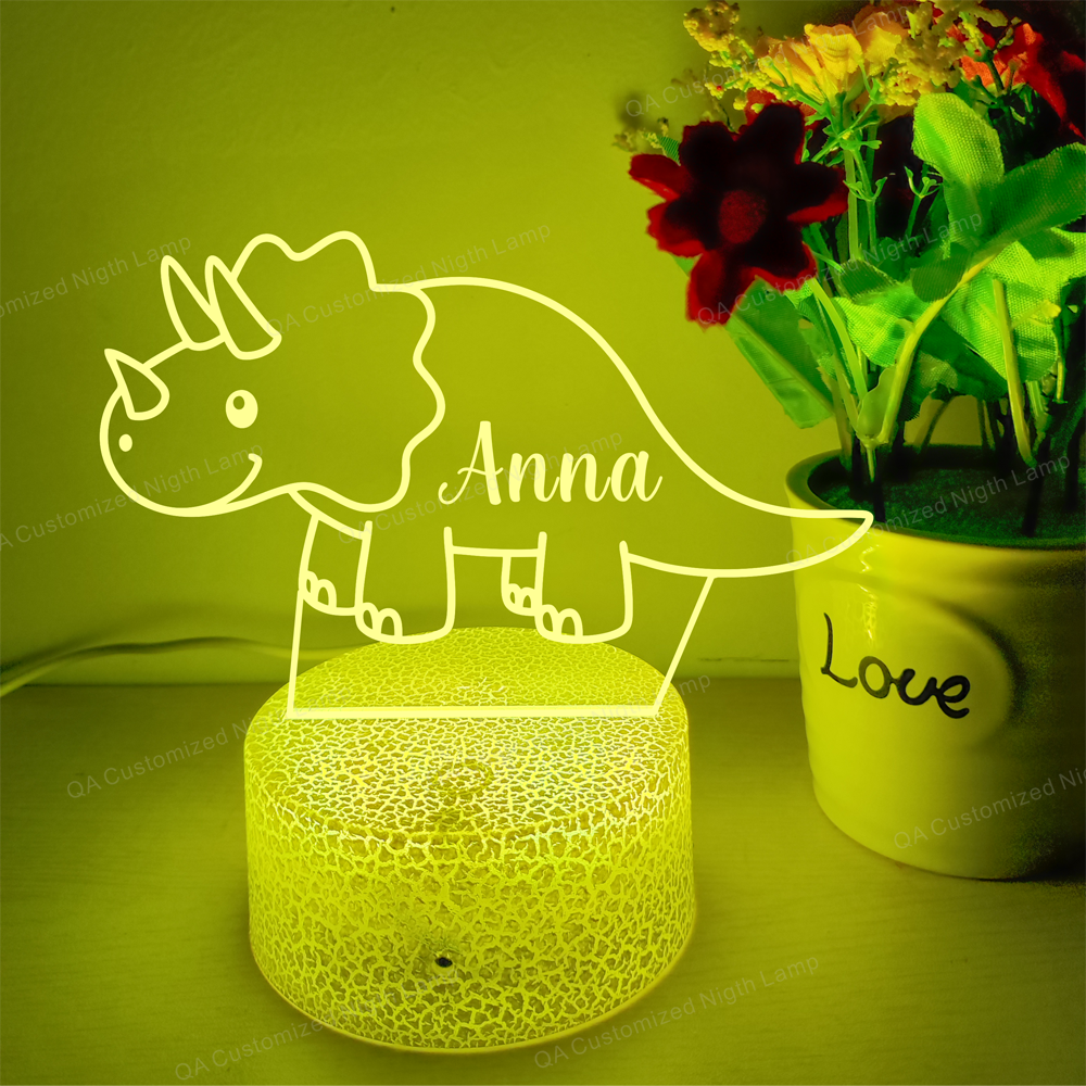 Personalized with your name kids acrylic night light for kids bedroom decor birthday Gift for Girls or Boys