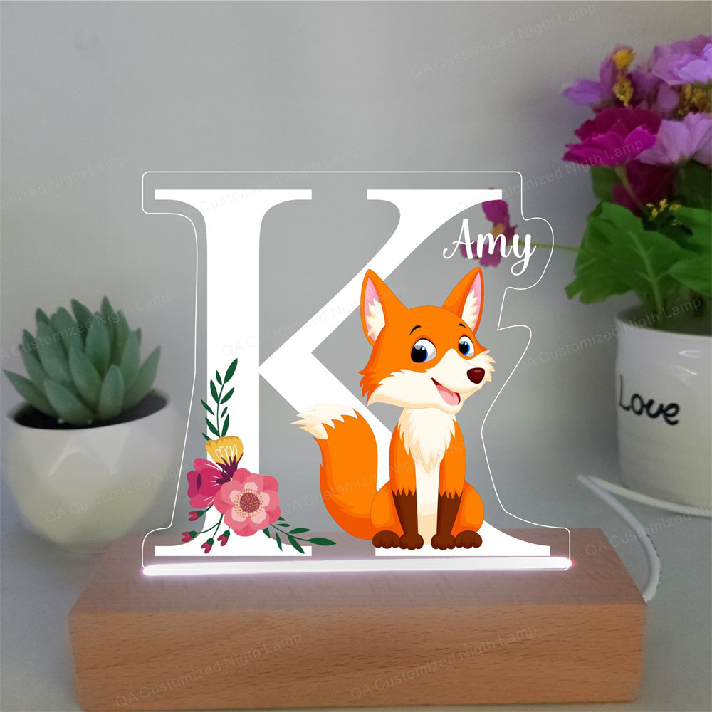 Custom Name Acrylic Night Lamp Personal Kids Name Night Light Birthday Gift for Kids Children Home Bedroom Decoration