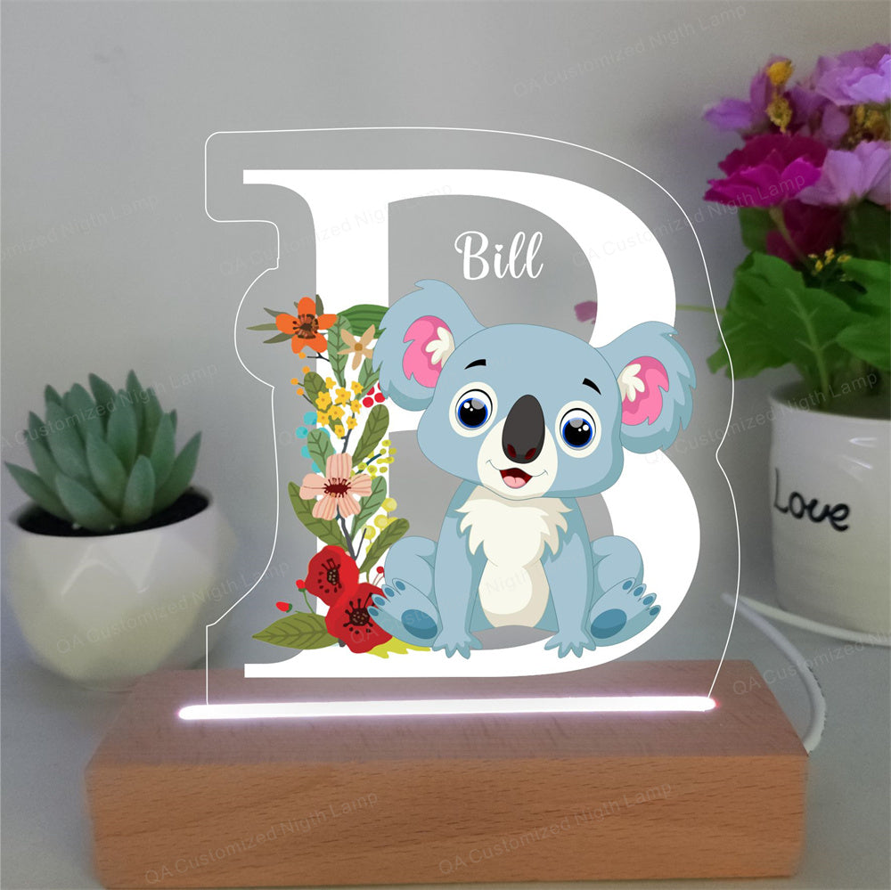 Custom Name Acrylic Night Lamp Personal Kids Name Night Light Birthday Gift for Kids Children Home Bedroom Decoration