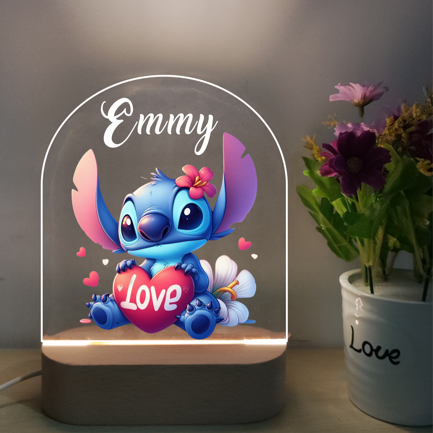 Personalized Pikachu Night Light Custom Baby Name Led Light Bedroom Bedside Light Gift Unique Baby Gift Kids Room Decor Christmas Gift