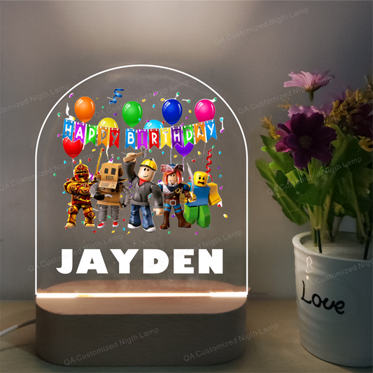 Gaming Avatars Custom Room Home Decor Night Lamp  Roblox Design Gift Night Light Student Graduate Gift Christmas Gift