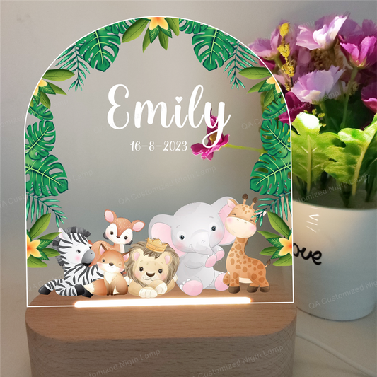 Custom Baby Gift Acrylic Night Light Night Feeding Lamp for Mom  Kids Birthday Gift New Mom Gift Bedroom Nursery Decor Christmas Gift