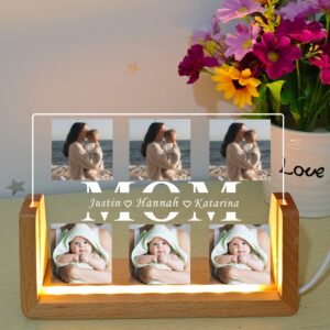 Personalized Photo Night Light Custom Photo Collage LED Light Photo Lamp Mum Dad Gift, Mother's Day Gift, Father's Day Gift Gift for Mom Dad